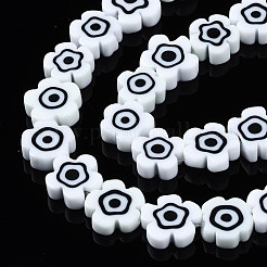 Handmade Lampwork Beads Strands&nbsp;LAMP-N023-002B-03