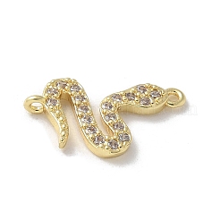Brass Micro Pave Clear Cubic Zirconia Pendants&nbsp;KK-S505-05G