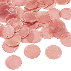 50Pcs Spray Painted Natural Capiz Shell Connector Charms&nbsp;BSHE-TA0001-23
