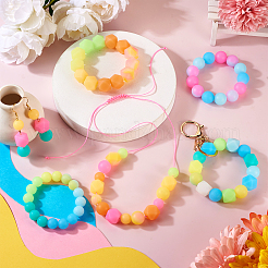 72Pcs 12 Colors  Luminous Hexagon Food Grade Silicone Beads&nbsp;SIL-TA0001-36