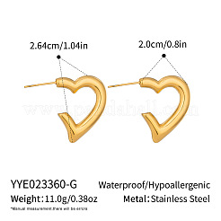 304 Stainless Steel Stud Earrings for Women&nbsp;YK4043-1