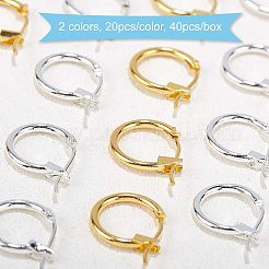 Brass Hoop Earrings&nbsp;KK-FH0001-26