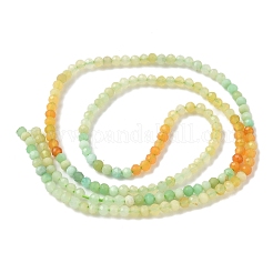 Gradient Color Natural Myanmar Jade Beads Strands&nbsp;G-D306-A04-2.5mm