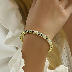 Enamel Flower Bangle with Rhinestone&nbsp;PF4009-2