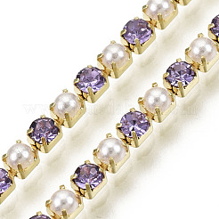 Brass Rhinestone Strass Chains&nbsp;CHC-N017-001A-A21