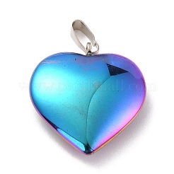 Electroplate Non-magnetic Synthetic Hematite Pendants&nbsp;G-I315-01B