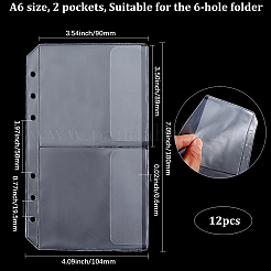 12Pcs PVC Binder Pages&nbsp;FIND-SP0003-97B