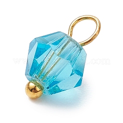 7Pcs Imitation Austrian Crystal Glass Pendants&nbsp;PALLOY-JF02910-01