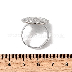 304 Stainless Steel Cuff Ring Components&nbsp;STAS-P403-08P