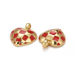 Rack Plating Brass Enamel Pendants&nbsp;KK-F832-04-G