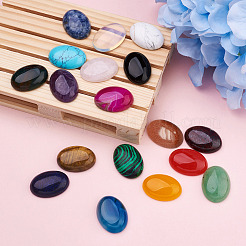 36Pcs 18 Style Natural & Synthetic Gemstone Cabochons&nbsp;G-FW0001-07