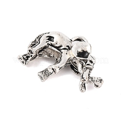 Tibetan Style Alloy Pendants&nbsp;TIBEP-E100-AS