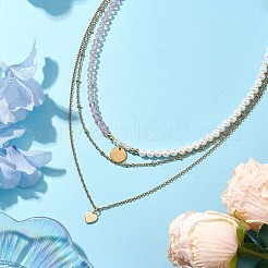 Shell Pearl Necklaces&nbsp;NJEW-JN04893