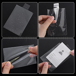 100Pcs Transparent PVC Name Card Holders&nbsp;AJEW-WH0481-638