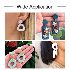 2Pcs 2 Style Trapezoid & Rectangle & Teardrop & Square ABS Plastic Plasticine Tools&nbsp;DIY-TA0005-58