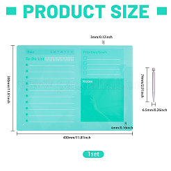Rectangle Acrylic Dry-Erase Planner Board&nbsp;AJEW-WH0609-958C