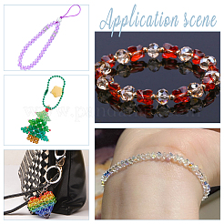 24 Strands 24 Colors Imitate Austrian Crystal Bicone Frosted Glass Beads Strands&nbsp;GLAA-AR0001-58