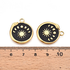 304 Stainless Steel Pendants Ion Plating(IP)&nbsp;STAS-N108-23B-G