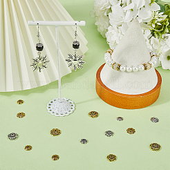 240Pcs 12 Style Tibetan Style Alloy Flower Bead Caps&nbsp;FIND-SC0008-76