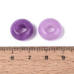 Dyed Natural White Jade European Beads&nbsp;G-N359-17A-12