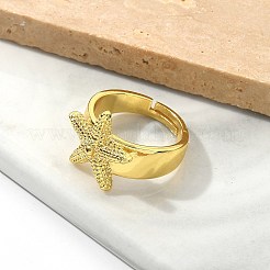 Brass Cuff Rings for Women&nbsp;RJEW-U041-20G