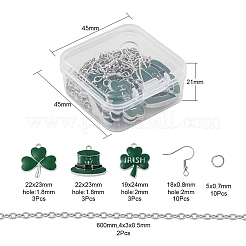 DIY Clover Pendant Jewelry Sets Making Kit&nbsp;DIY-YW0005-05P