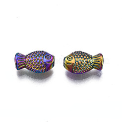 Rack Plating Rainbow Color Alloy Beads&nbsp;PALLOY-S180-344