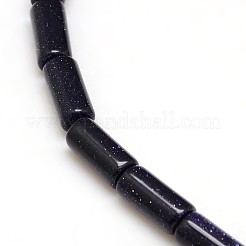 Synthetic Blue Goldstone Beads Strands&nbsp;G-L166-04
