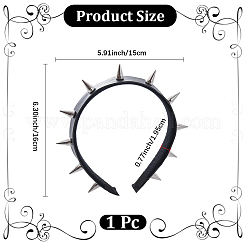 1Pc Imitation Leather Hair Bands&nbsp;OHAR-CL0005-06