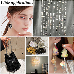 500Pcs Plastic Paillette/Sequins Pendants&nbsp;AJEW-GF0008-81C