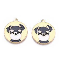 Eco-Friendly Alloy Enamel Pendants&nbsp;X-ENAM-Q437-053-NR