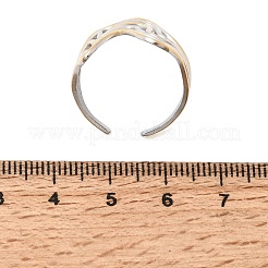 304 Stainless Steel Cuff Open Rings for Women&nbsp;SA-CBA82C8-19GP