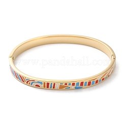 304 Stainless Steel Hinged Bangles for Women&nbsp;LS-BJEW-K263-04G-02
