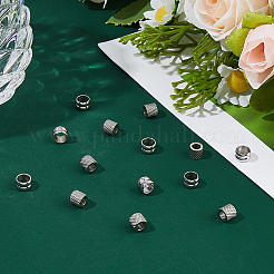 100Pcs 2 Styles 304 Stainless Steel Beads&nbsp;STAS-DC0017-28