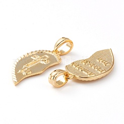 Brass Split Pendants&nbsp;ZIRC-Z007-06G