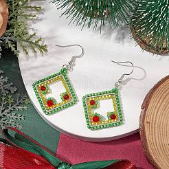 Seed Glass Dangle Earring&nbsp;EJEW-MZ00186