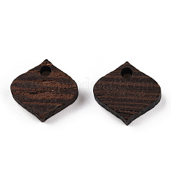 Natural Wenge Wood Rhombus Charms&nbsp;WOOD-T023-27