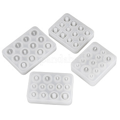 4Pcs 4 Styles DIY Beads Silicone Molds&nbsp;SIMO-TA0001-15