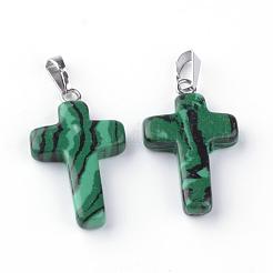 Synthetic Malachite Pendants&nbsp;G-J354-01