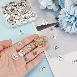 180Pcs 6 Styles Tibetan Style Alloy Pendants&nbsp;TIBEP-AR0001-14