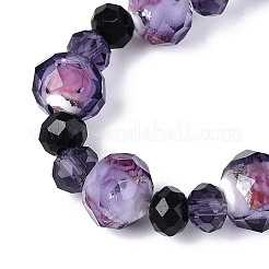 Handmade Silver Foil Glass Beads Strands&nbsp;FOIL-N029-08
