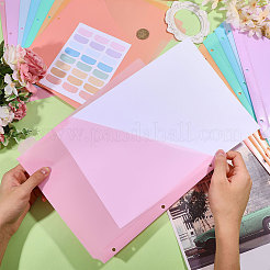 3Bags Rectangle Plastic Notebook Index Divider Sheets&nbsp;OFST-GL0001-05