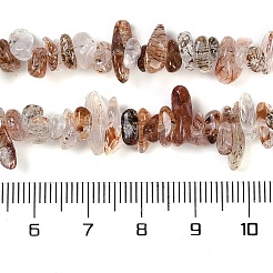 Natural Black Gold Rutilated Quartz Beads Strands&nbsp;X-G-G905-20