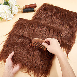 Square Faux Fur Squares Fabric&nbsp;AJEW-WH0348-615A