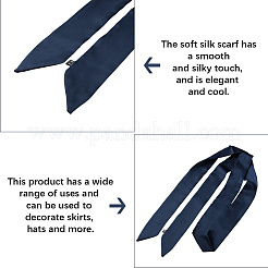 Long Polyester Silk Scarf for Women Girls&nbsp;AJEW-WH20042-77E