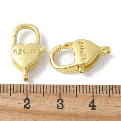 Brass Lobster Claw Clasps&nbsp;KK-F893-04G