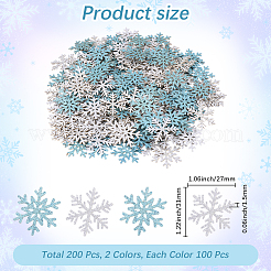 200Pcs Christmas Snowflake Paper Confetti&nbsp;DIY-CY0002-41