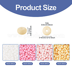 2132Pcs 4 Colors 8/0 Opaque Glass Seed Beads&nbsp;SEED-TADJ0001-03