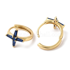 Cross Cubic Zirconia Cuff Earrings&nbsp;EJEW-G348-16G-04