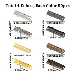 200Pcs 4 Colors Column Alloy Shoelace Buckle Connectors&nbsp;FIND-SP0004-68A